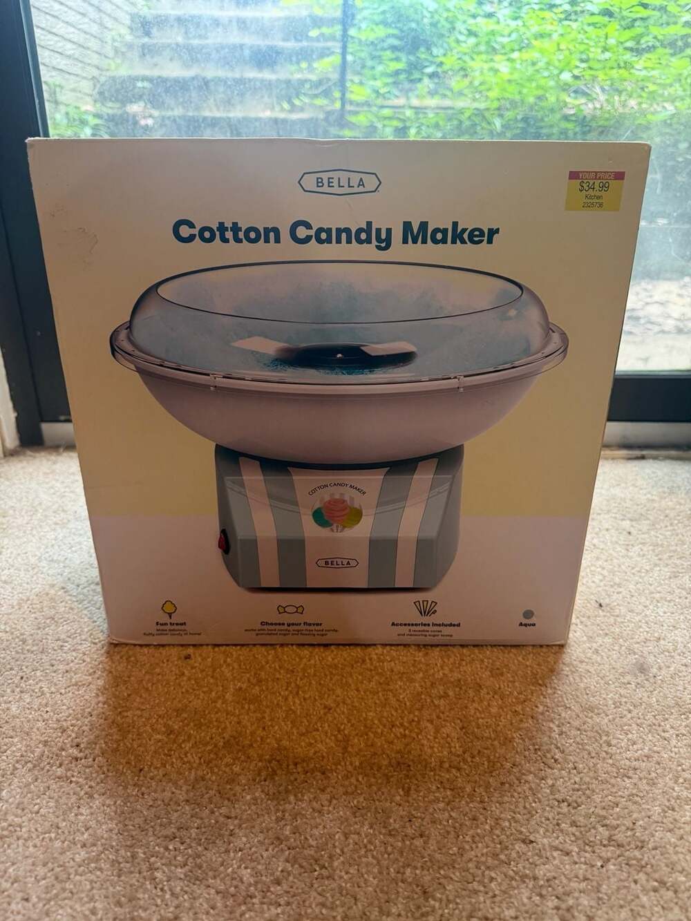 BELLA Cotton Candy Maker Aqua